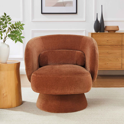 Saboor 78Cm Wide Swivel Barrel Chair