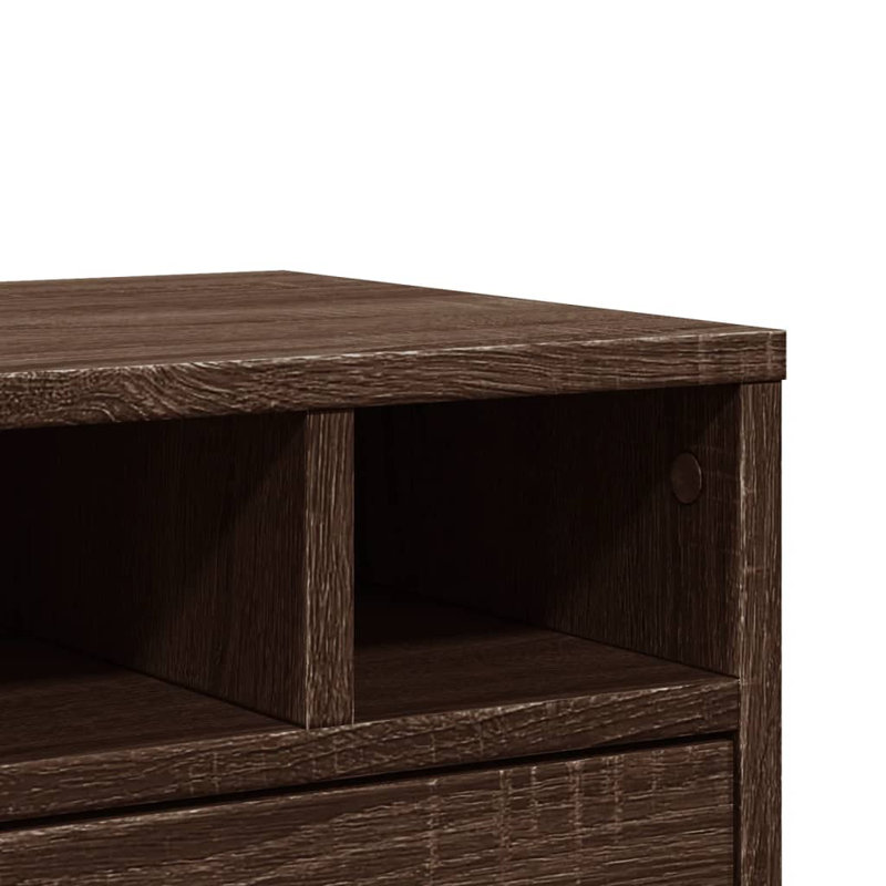 22.5cm H x 40cm W Printer Stand, Brown Oak