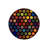 Multicolored Dot Patterned Round Woven Base Modern Decorative Carpet-711926109