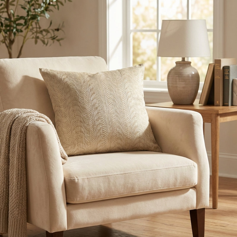 Coussin euro Delicate Waves
