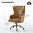 Heeg 47''H Transitional Genuine Leather Swivel Adjustable Height Tilting Executive Chair with High Backrest-102291124