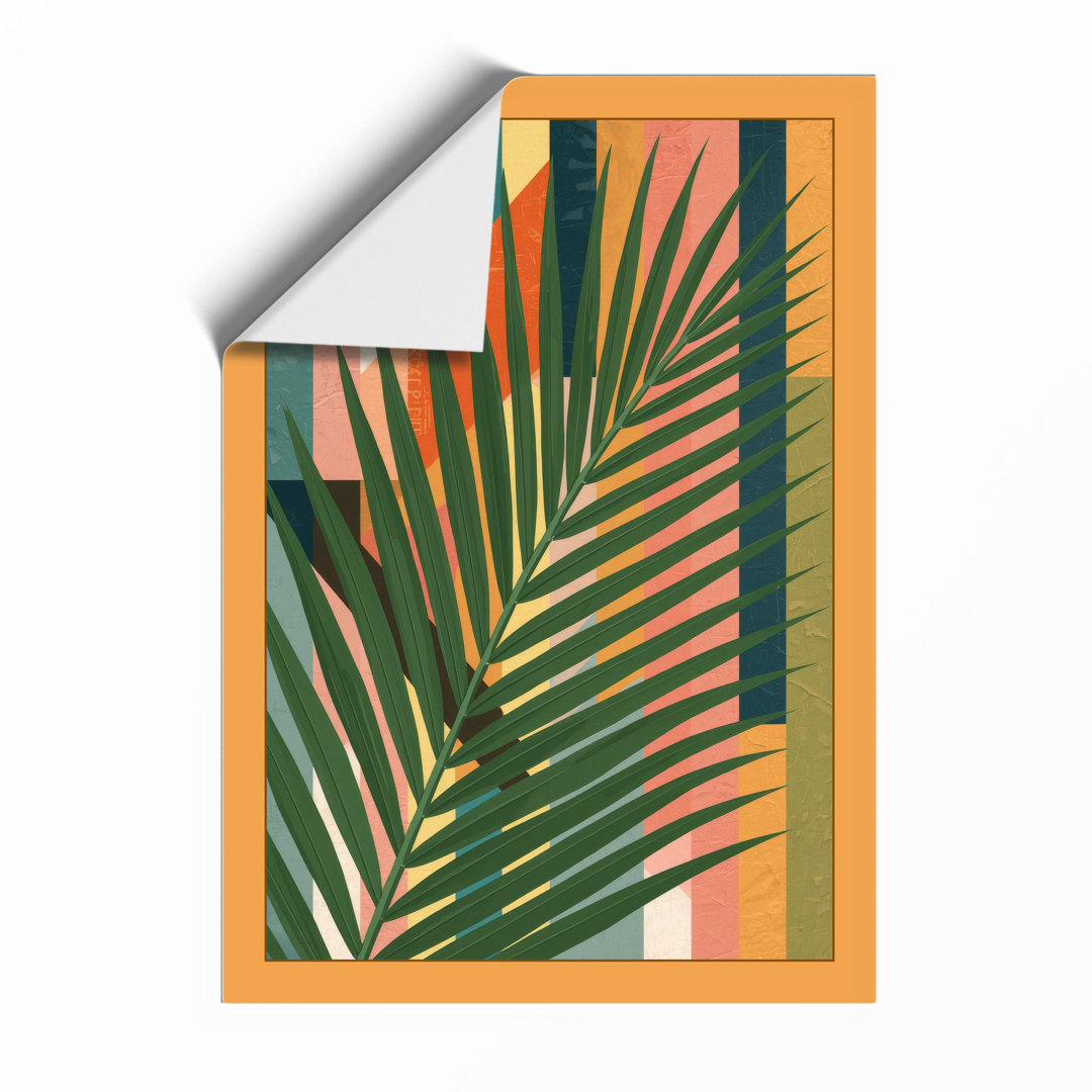 Fern Fronds in Green Botanical Framed Art Print