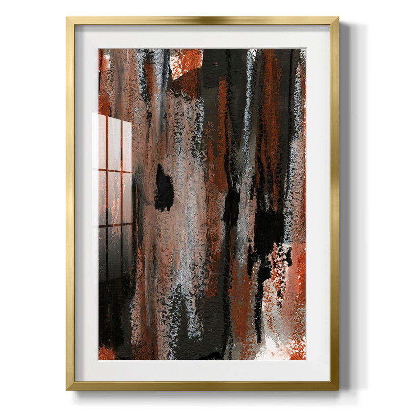 «LoftPastelVII», reproduction encadrée, H 28,5 po x l 20,5 po, Doré