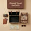 Ensemble de coffre 2 pièces style rétro en cuir old world map Prem