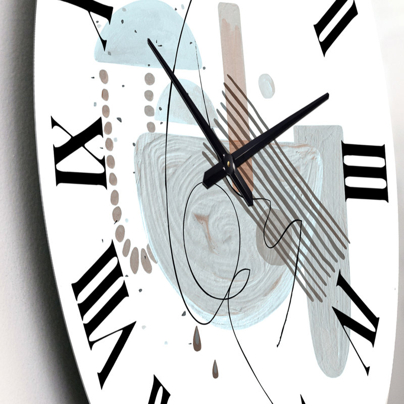 Minimal Compositions of Abstract Face IX - Horloge murale moderne, Petit