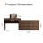 Carmavy Extendable Vanity Makeup Table Home Office Desk with Flip-Top Makeup Mirror and 6 Storage Drawers