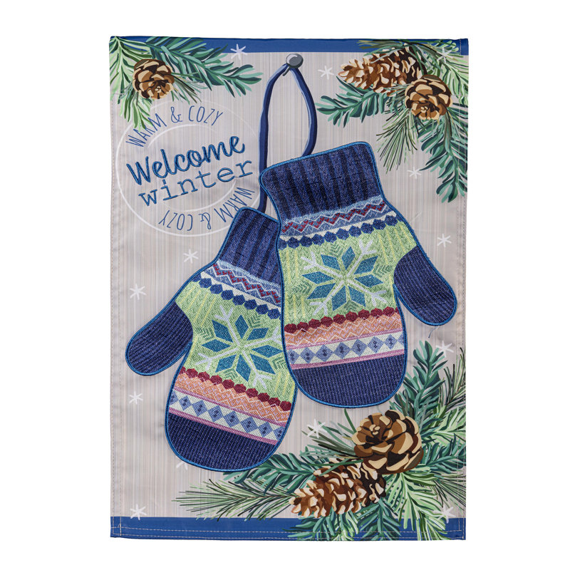 Drapeau de jardin Winter Mittens