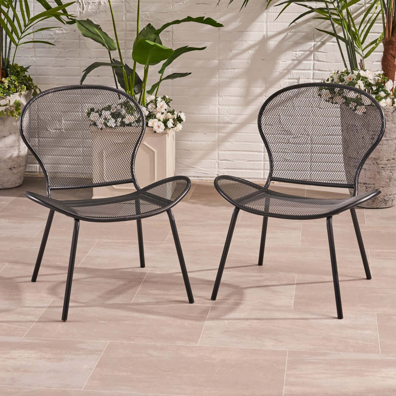 Ensemble de 2 chaises Nevada Mp2 (ensemble de 2), Noir mat