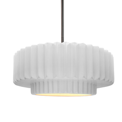 Luminaire suspendu tambour 1 lumière Gela