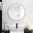 Large Round Black Circular Mirror-385347524