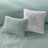 Oversized Cotton Jacquard Comforter Set Aqua King-121790423-121790424