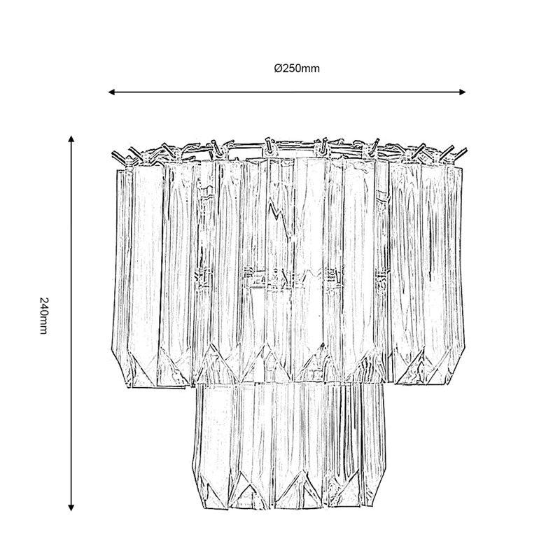 24cm H Plastic Novelty Pendant Shade ( Screw On )