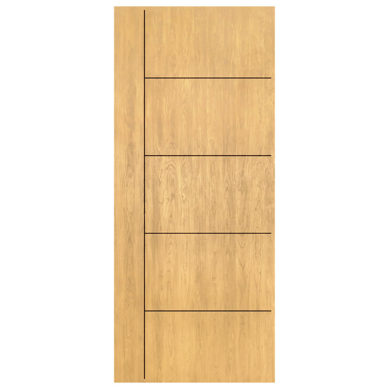 Portes d'entrée pré-montées en fibre de verre Manhattan, Droite / vers l'intérieur, H 96 po x l 42 po x P 1,75 po