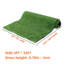 Gazon artificiel de 3 pi x 32 pi, tapis de chien professionnel idéal pour la pelouse extérieure pour animaux de compagnie et polypropylène de 3,28 pi 32,8 pi avec trous de drainage, grande pelouse