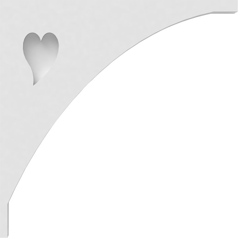 Corbeau en PVC de qualité architecturale Winston, H 18 po x l 18 po x P 1,875 po
