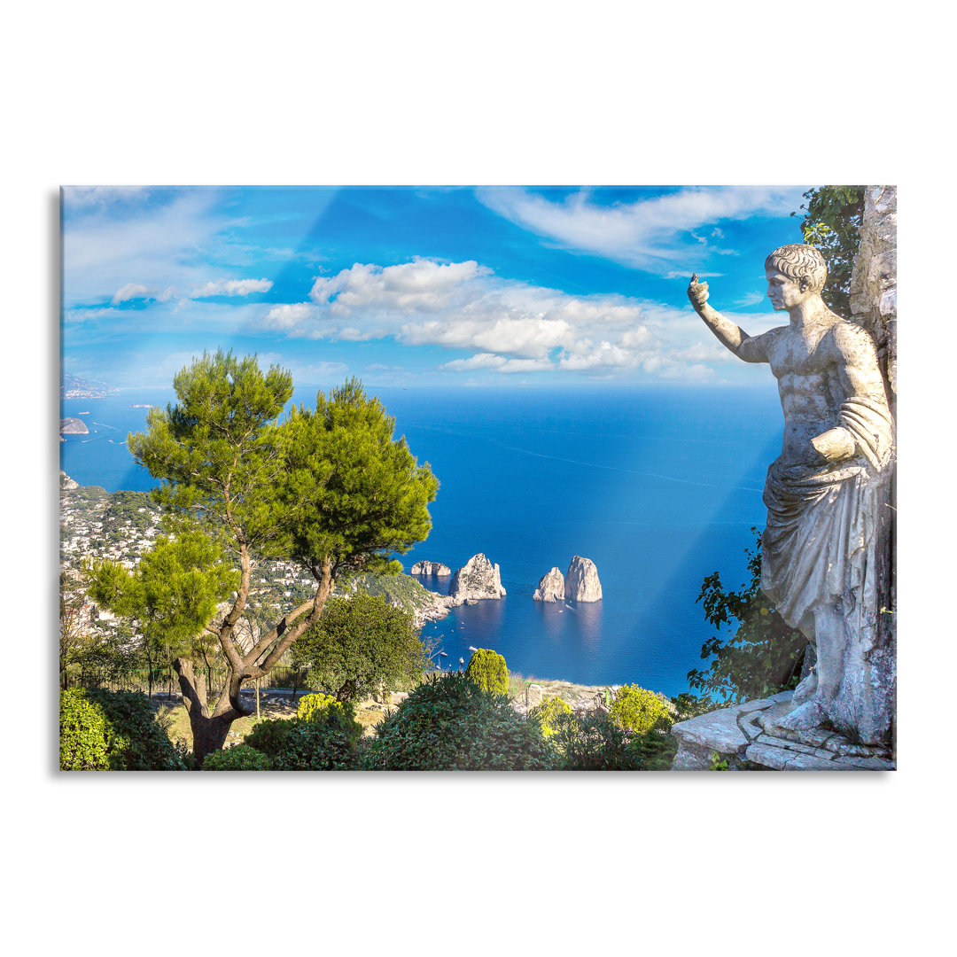 Glasbild | Wandbild Auf Echtglas | Insel Capri In Italien LFy10102