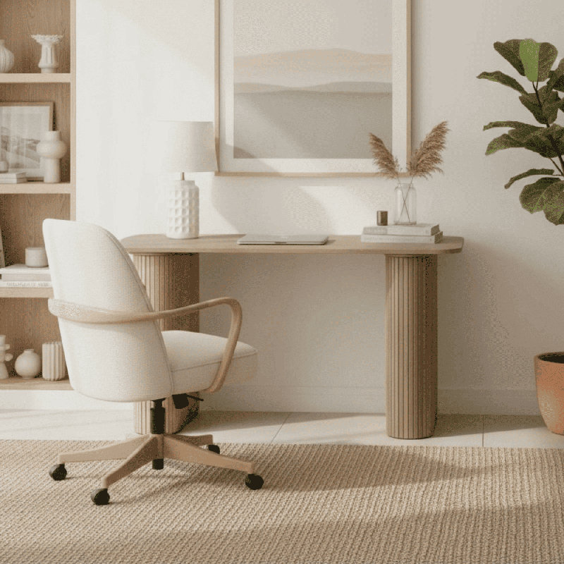 Monroe Computer & Writing Desk, Natural