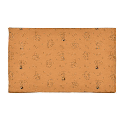 Tapis zone orange fait main