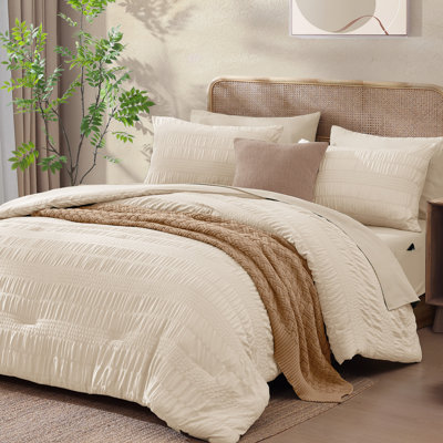 Ensemble d'édredon, lit dans un sac souple toutes saisons, ensembles de literie avec édredon, drap plat, drap-housse, taies décoratives, taies d'oreiller