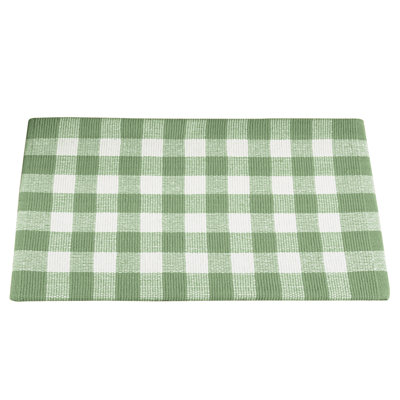 Kayona Plaid Non-Skid Kitchen Mat