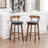 Nordic Solid Wood Bar Stool-425872061