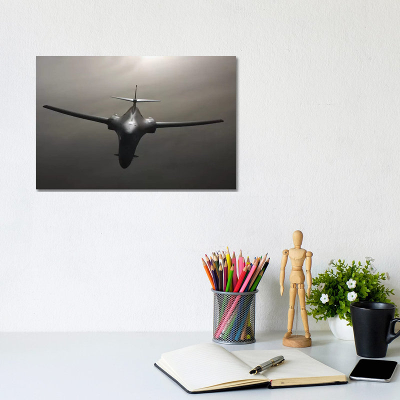 B-1 Bomber in Flight 1 Piece Wrapped Canvas Wall Art, 20.32 cm H x 30.48 cm W