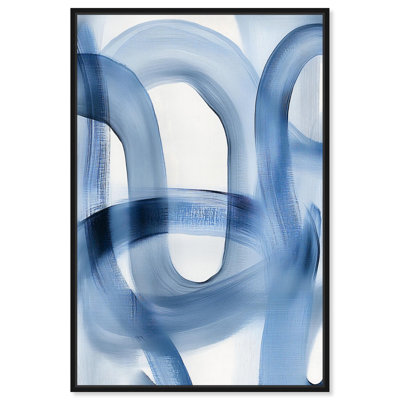 "Fading Blue Mist IV", impression sur toile par Art Remedy