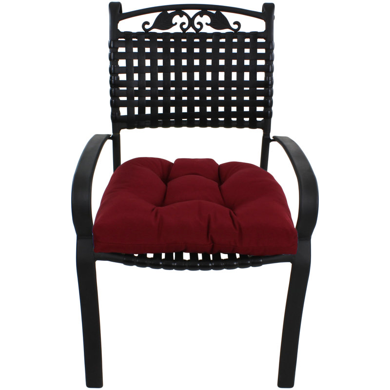 Outdoor 3'' Seat Cushion, Burgundy