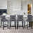 Kaimana Upholstered Counter Stool with Solid Wood Frame-1037972897