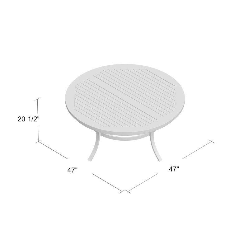 Travira 48" Chat Table, Tekwood Natural