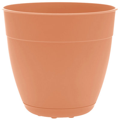 Jardinière intérieure / extérieure en plastique recyclé Dayton avec soucoupe attachée