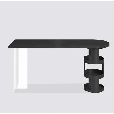 Italian Minimalist Pine Multi-Functional Bar Table With Storage Function