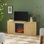 Meuble télé avec cheminée Draged