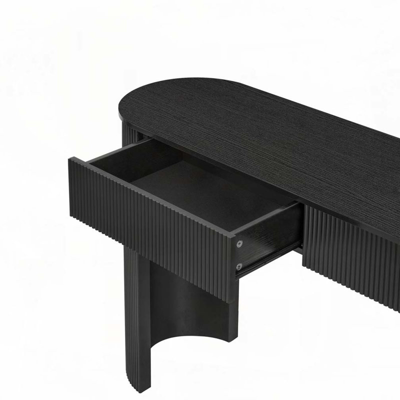 Commode 2 tiroirs, Noir