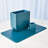 Coupe-crayons en cuir Radius Edge - Azur