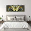 Yellow Butterfly Floral Symmetry by Marja Van Den - Wrapped Canvas Panoramic Print-409803542