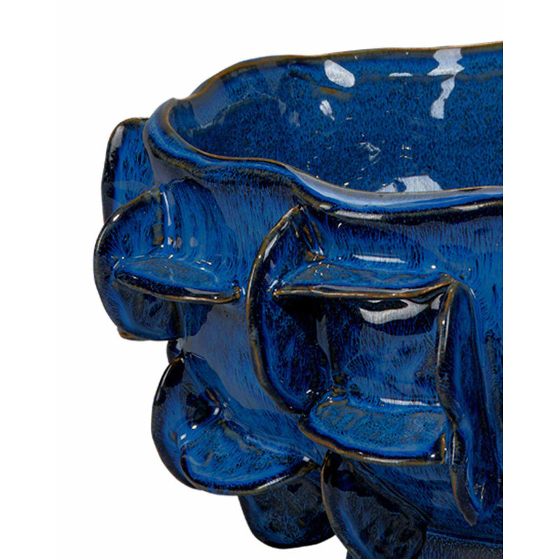Helios Handmade Ceramic / Porcelain Decorative Bowl, Blue