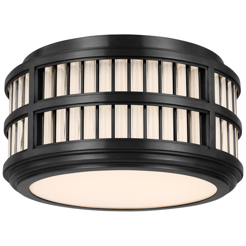 Ralph Lauren Perren Flush Mount, 6.25" H x 12" W x 12" D, Bronze