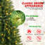 Arbre de Noël 6 pi avec 150 lumières DEL blanc chaud - arbre en PVC mince avec 358 pointes, conception compacte, support en métal stable, facile à assembler-492560437