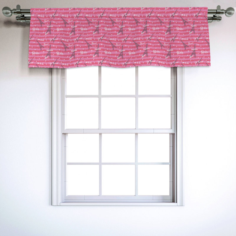 Sateen Ruffled Window Valance