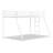 Metal Bunk Bed with Reversible Ladder-1433841528