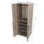 Garde-robe gris rustique