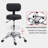 KLASIKA Drafting Swivel Chair with Back Support and Adjustable Footrest Rolling Stool Set of 2