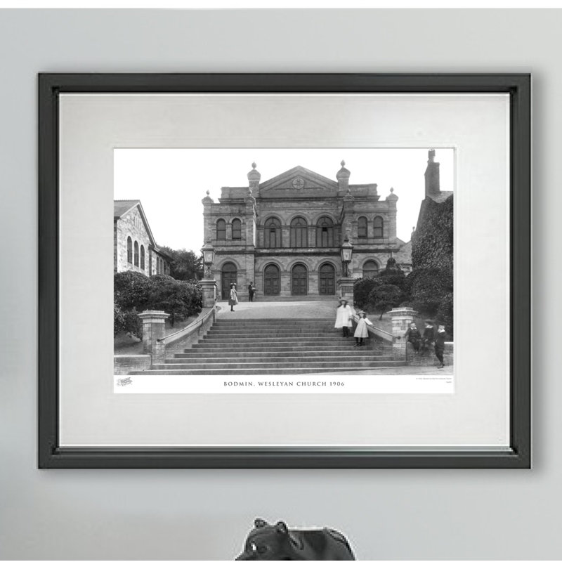 Bodmin, Wesleyan Church 1906 - Single Picture Frame Print, 45cm H x 60cm W x 2.3cm D