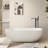 69'' x 29'' Freestanding Soaking Solid Surface Bathtub-88251906