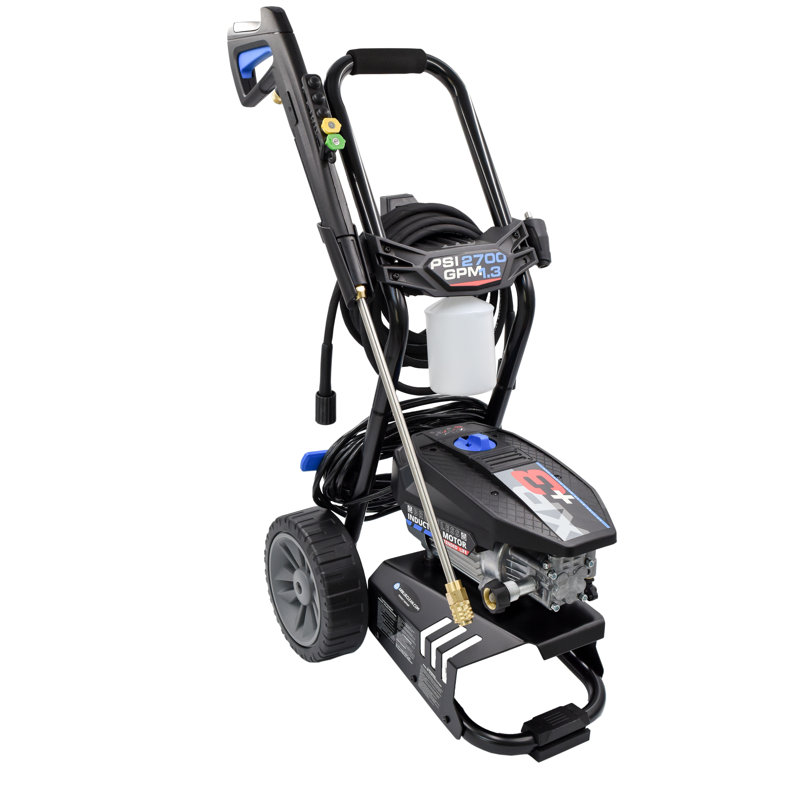 2700 PSI Black and Blue Electric Pressure Washer with PVC Hose