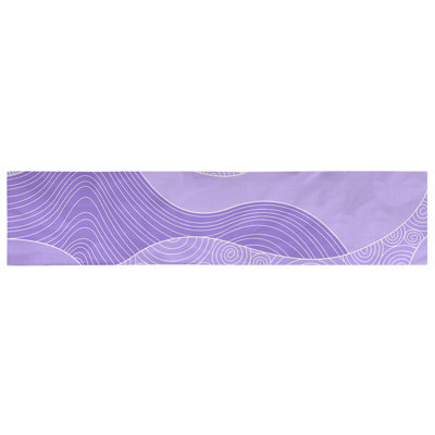Avicia Hand Drawn Waves Table Runner