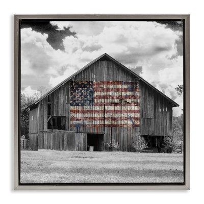 Cadre flottant Patriotic Rustic Barn, design par Sophie 6
