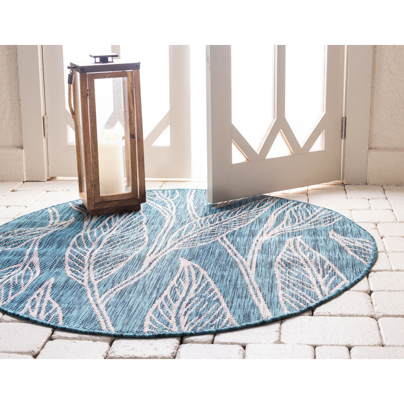 Outdoor Kona Area Rug Garden Color, Round 4'