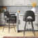 Etna Swivel Upholstered Counter Stool with Metal Frame